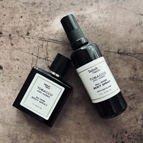 Tobacco and Amber Natural Body Spray Cologne