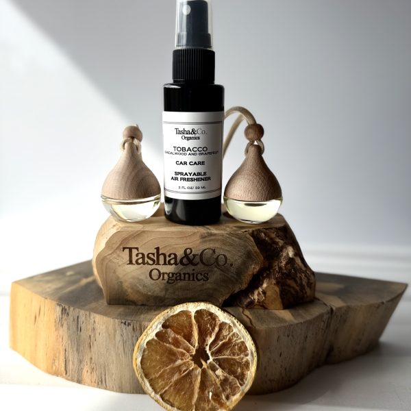 Car Diffuser and Freshener Spray - Tobacco Sandalwood and Grapefruit