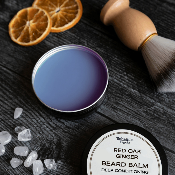 Red Oak Ginger Beard Balm - helps keep the yellow out